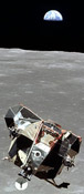 Apollo 11 - Lunar module 'Eagle' returns from the first Moon landing carrying astronauts Neil Armstrong and Buzz Aldrin.
