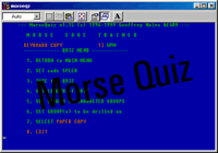 Click to download MorseQuiz, a very small Morse Code trainer program for DOS and Windows PCs by AE4RV